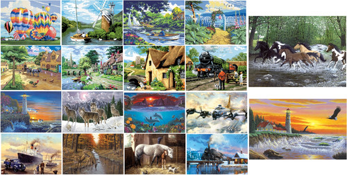Large painting numbers a3 - large,
