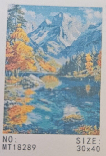 River mountains paint by - &, mountains,