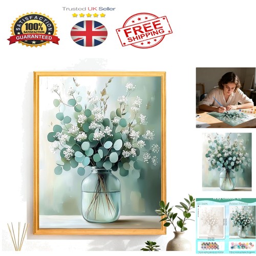 Floral paint numbers - by, kit