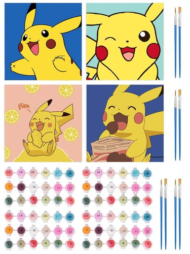 Pcs pokemon paint - pokemon,