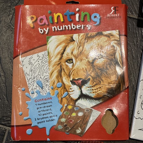 Paint numbers lion - by,