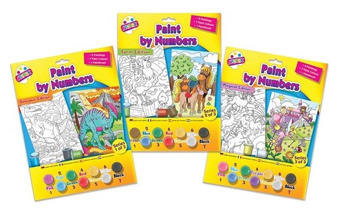 Paint numbers kids gift - paint,