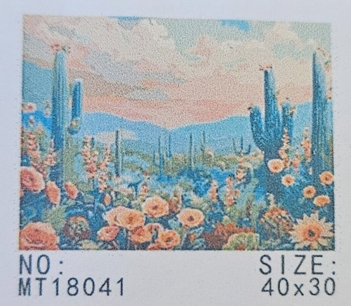 Scene with cactus - scene, cactus,