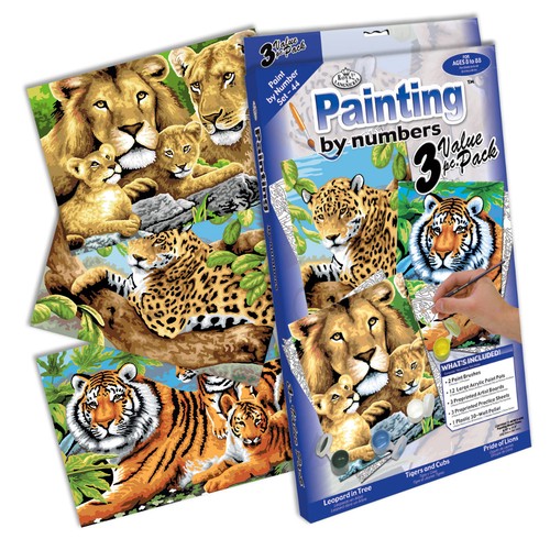 Painting numbers jungle - by,